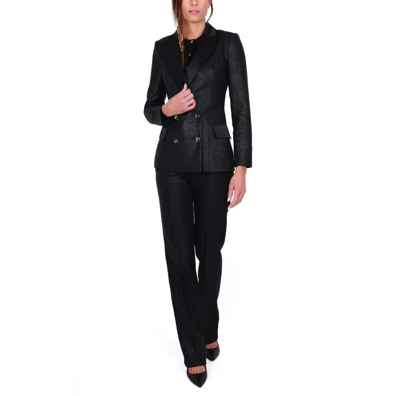 GIACCA BLAZER DOPPIOPETTO, NERO