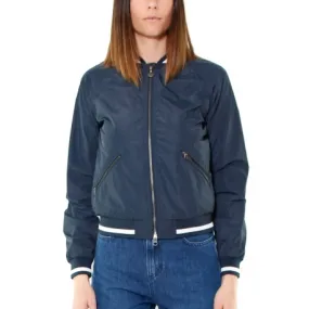 GIUBBINO STILE BOMBER IN NYLON, BLU