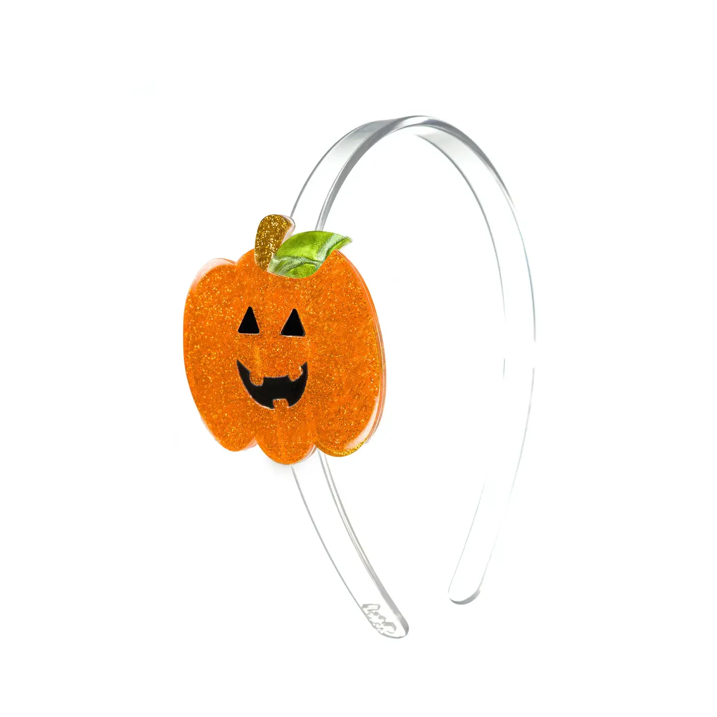 Glitter Pumpkin Headband