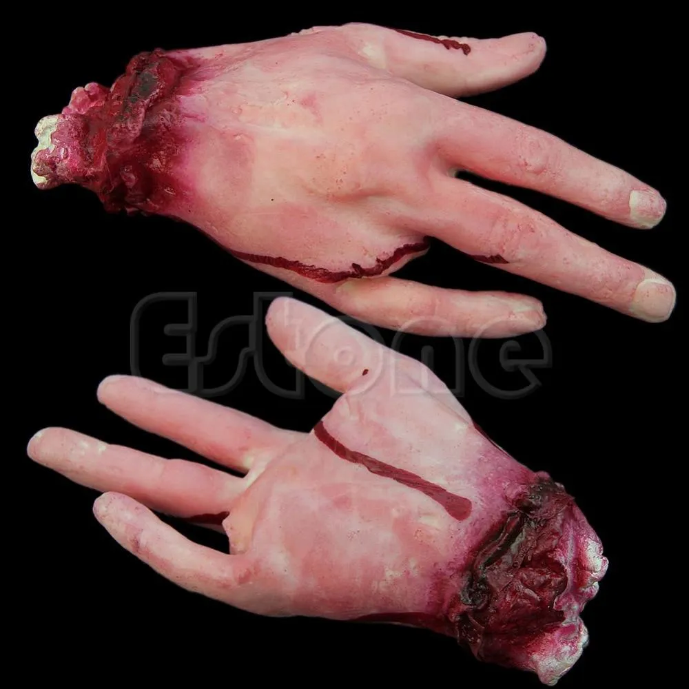 Halloween Horror Props Lifesize Bloody Hand - Halloween Decorations