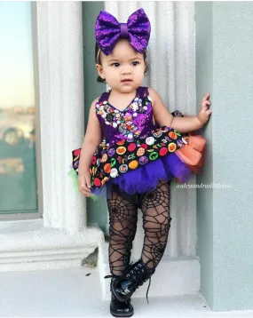 Halloween Princess bejeweled Luxury Romper