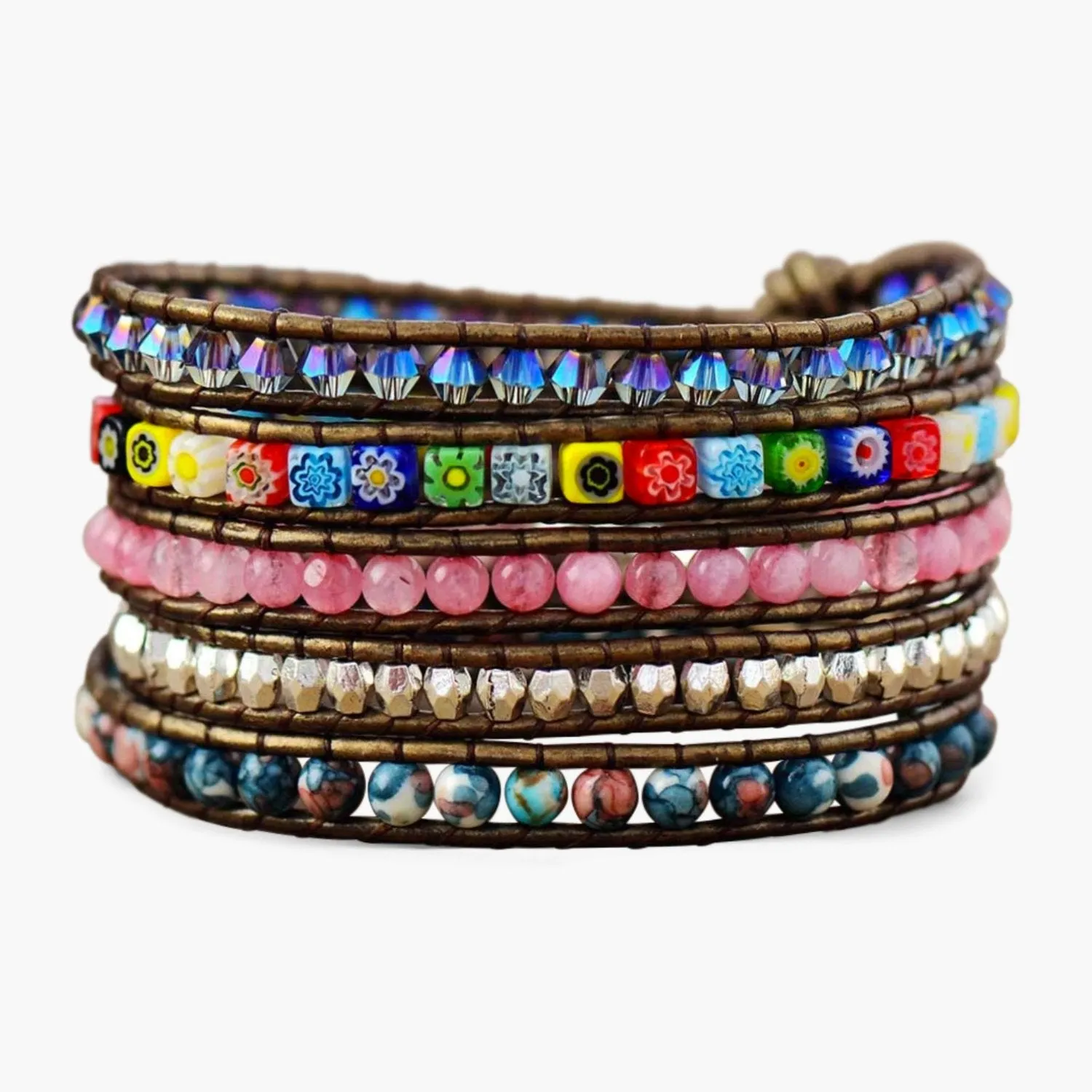 Healing Flower Protection Wrap Bracelet