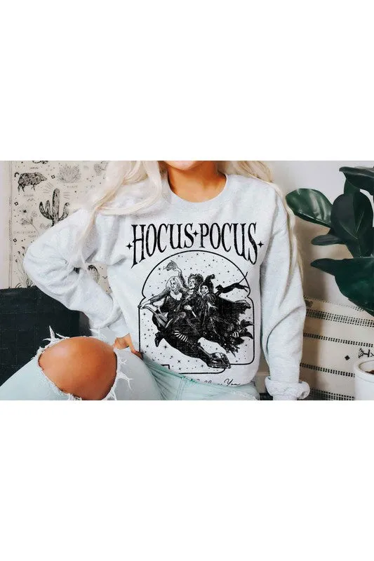 HOCUS POCUS HALLOWEEN GRAPHIC SWEATSHIRT PLUS SIZE