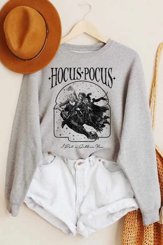 HOCUS POCUS HALLOWEEN GRAPHIC SWEATSHIRT PLUS SIZE