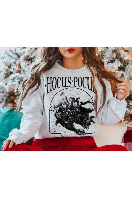 HOCUS POCUS HALLOWEEN GRAPHIC SWEATSHIRT PLUS SIZE