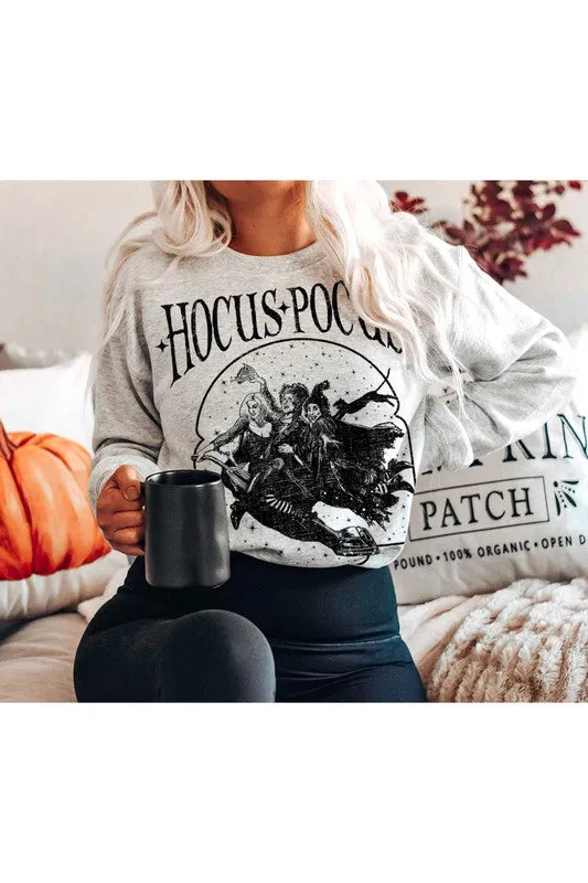 HOCUS POCUS HALLOWEEN GRAPHIC SWEATSHIRT PLUS SIZE