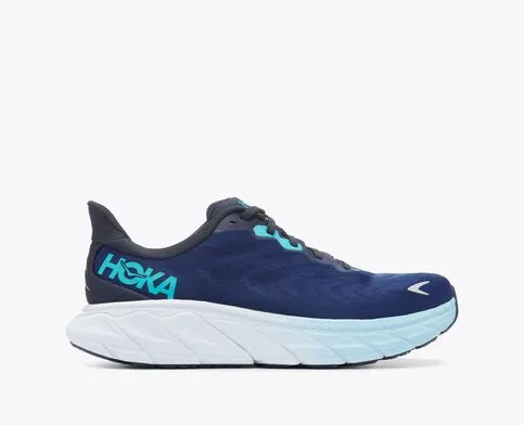 Hoka Mens Arahi 6 Athletic Shoes- Outer Space/Bellweather Blue