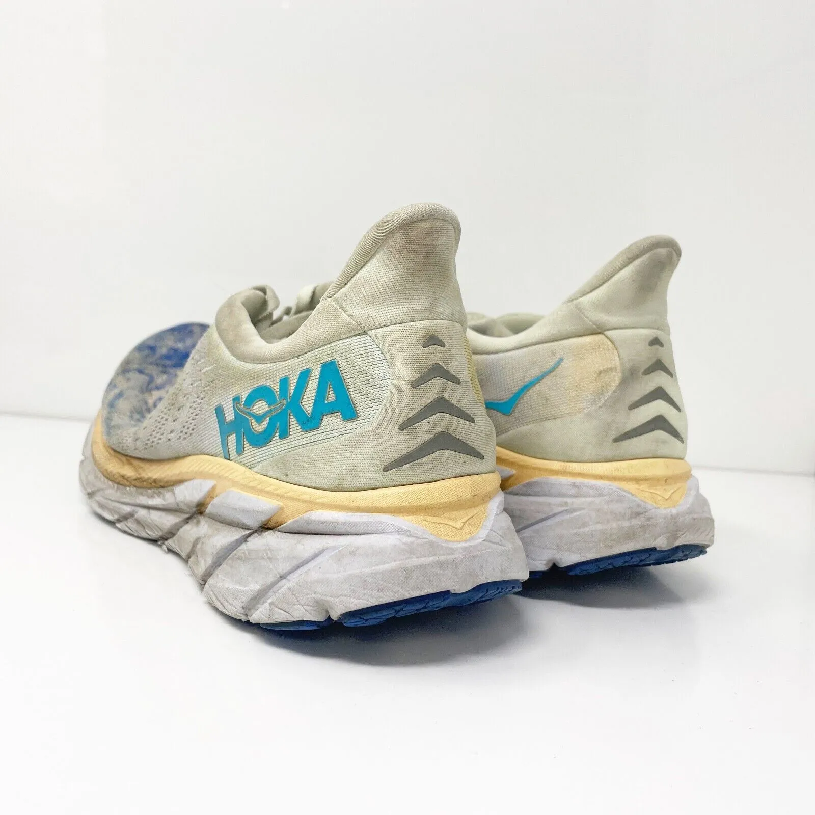 Hoka One One Mens Clifton 8 1119393 TGT Beige Running Shoes Sneakers Size 11 D