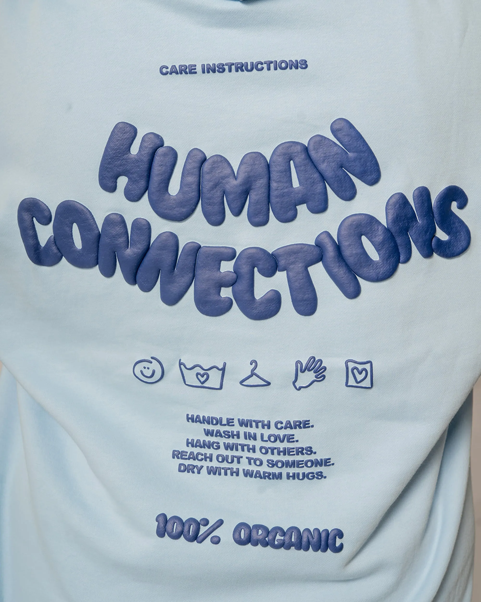 Human Connection Hoodie - Blue Mist