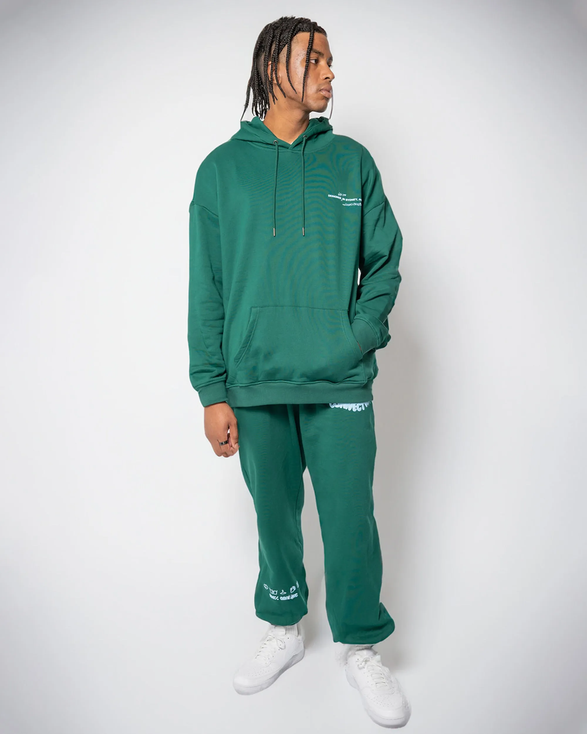 Human Connection Hoodie - Rain Forest