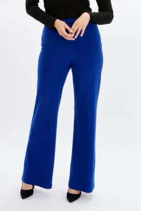 Imperial Blue Contour Band Flared Pants