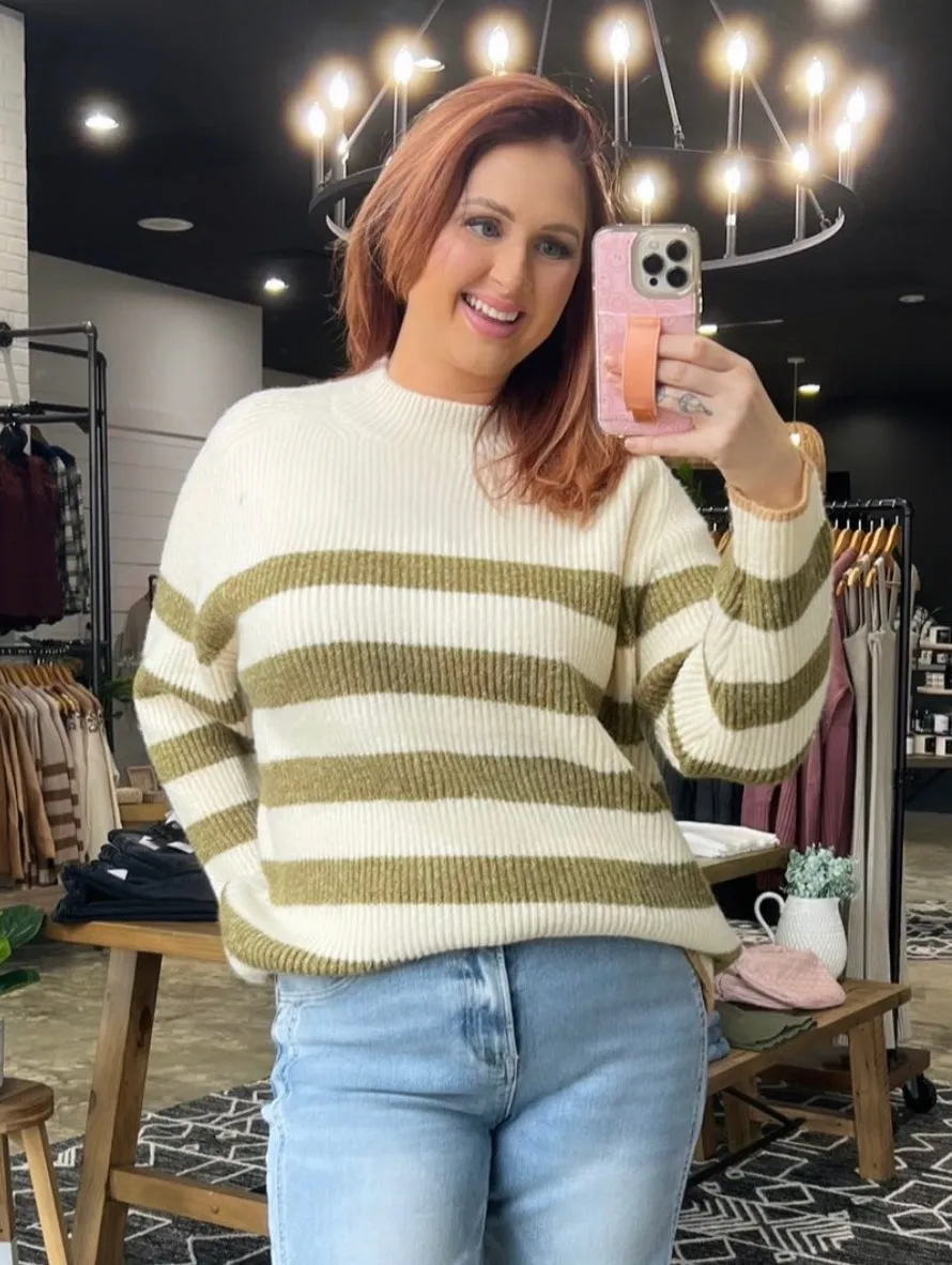 Insanely Cozy Striped Sweater - 2 Colors