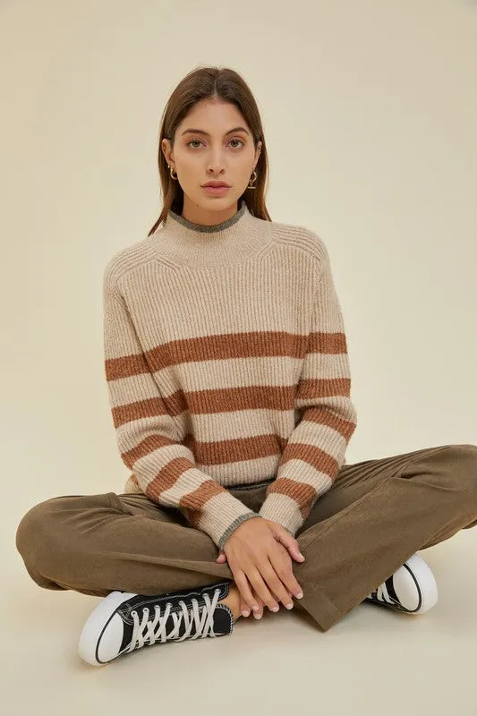 Insanely Cozy Striped Sweater - 2 Colors