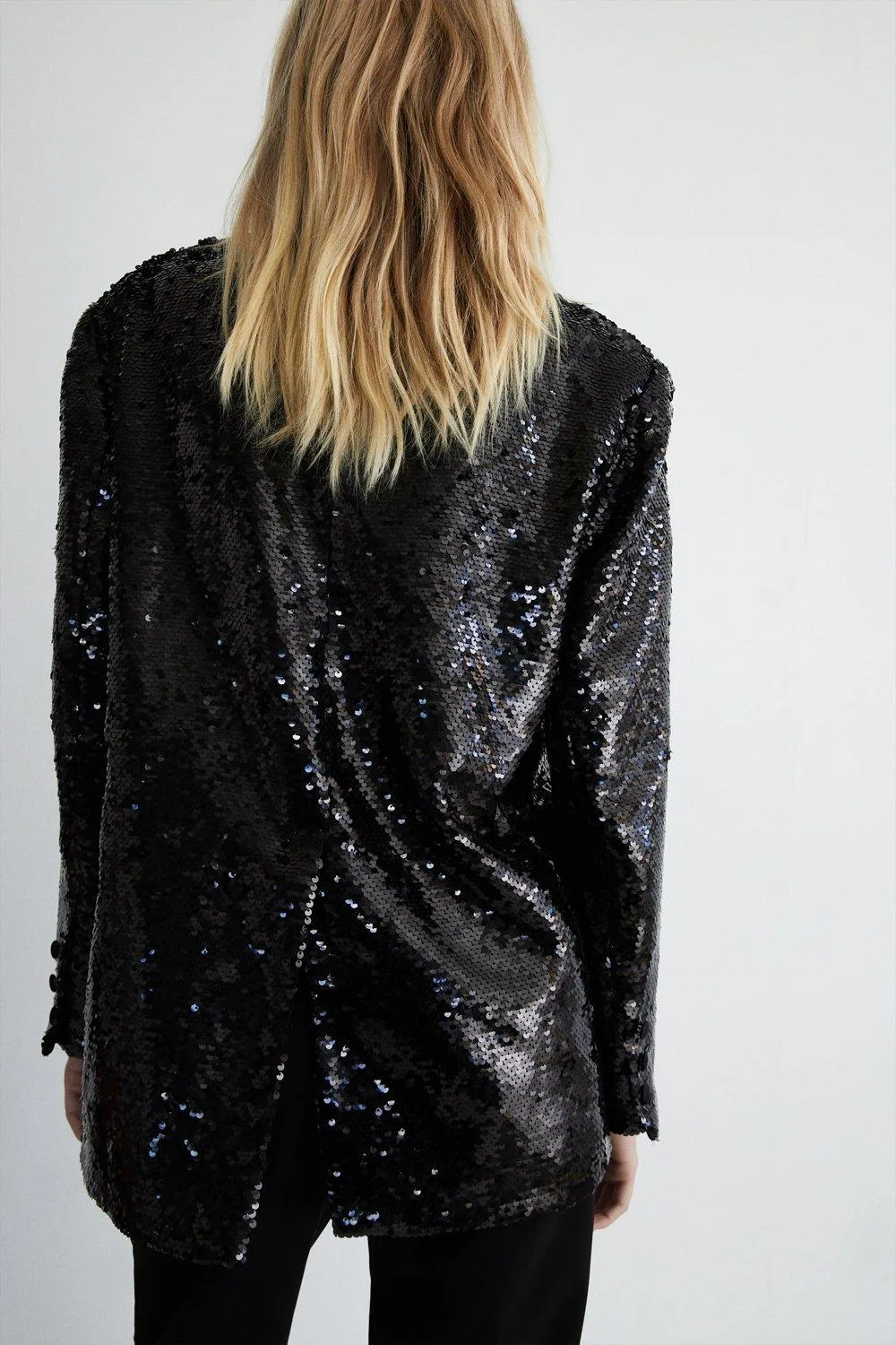 Jackets & Coats | Sequin Oversized Blazer | Warehouse