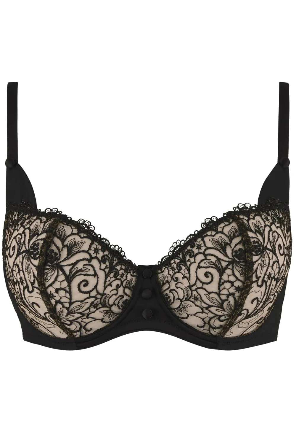 Karl Lagerfeld - Miss Karl Underwired Half Cup Bra, Size UK 30DD