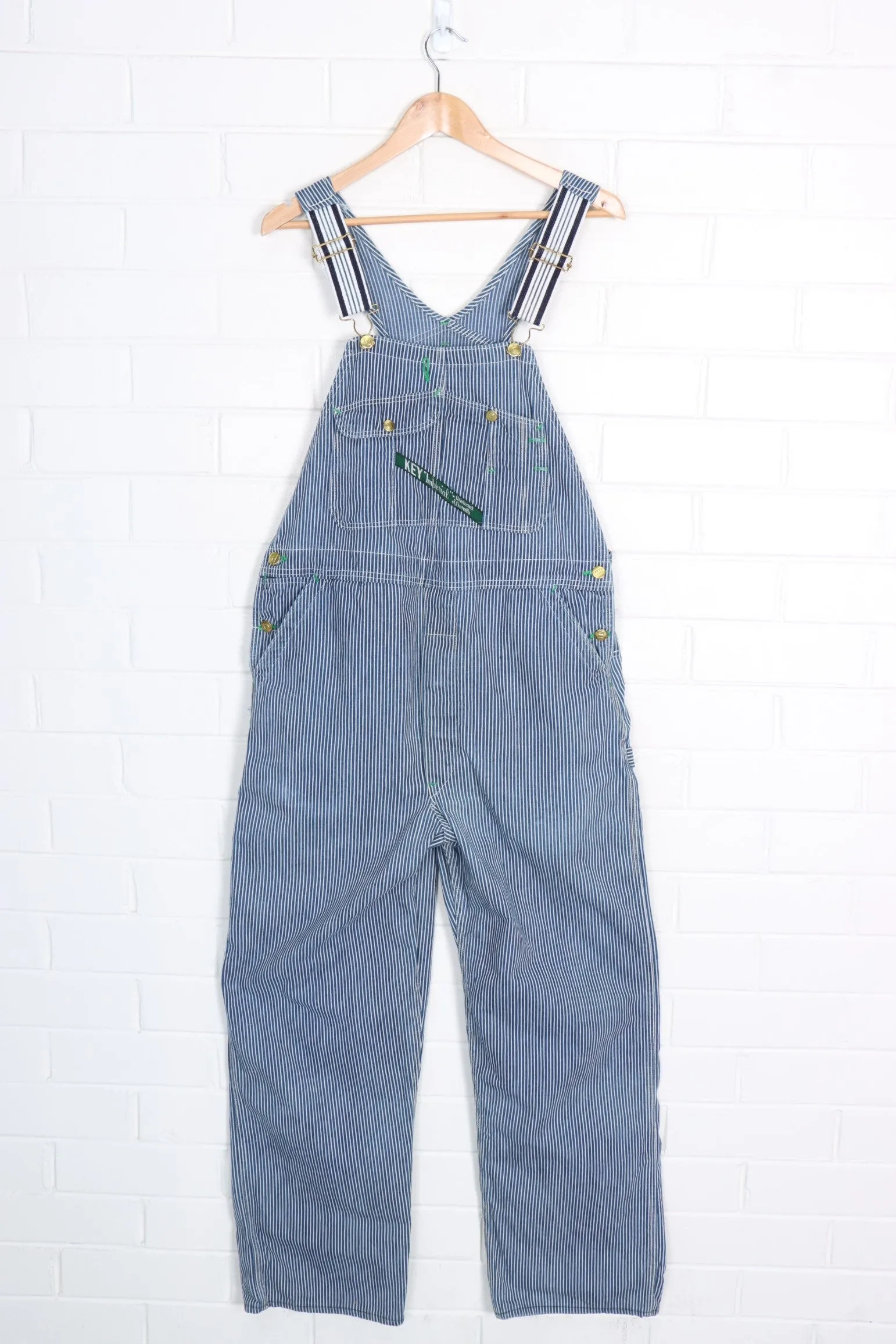 KEY IMPERIAL Navy & White Long Overalls (L)