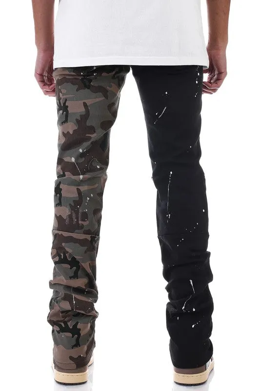 Knb3171-1 contrast camo pants