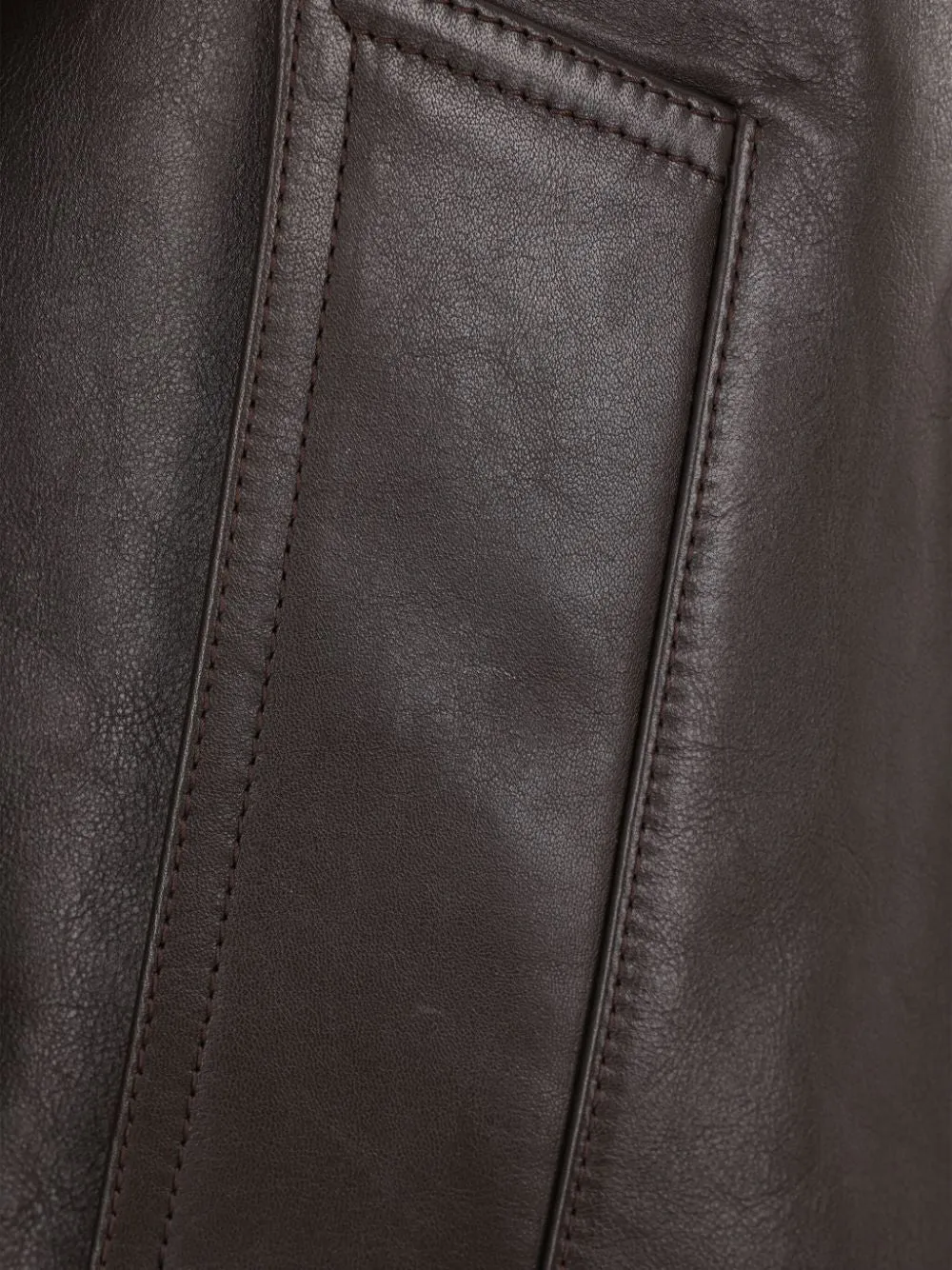 LEATHER SHEARLING BOMBER JACKET