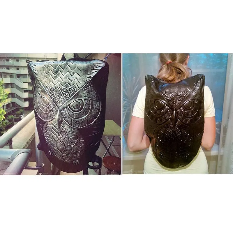 LEGENDARY OWL LEATHER BACKPACK