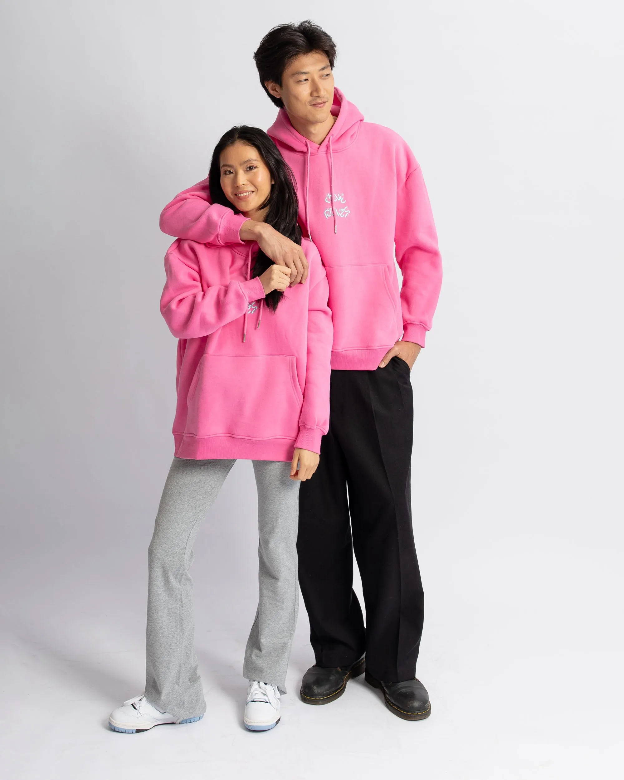 Love Rules Hoodie - Sugar Pink