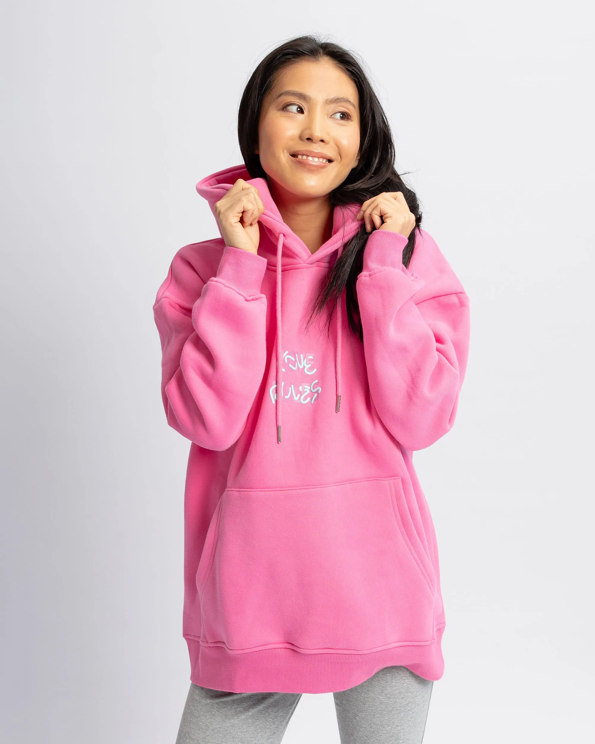 Love Rules Hoodie - Sugar Pink