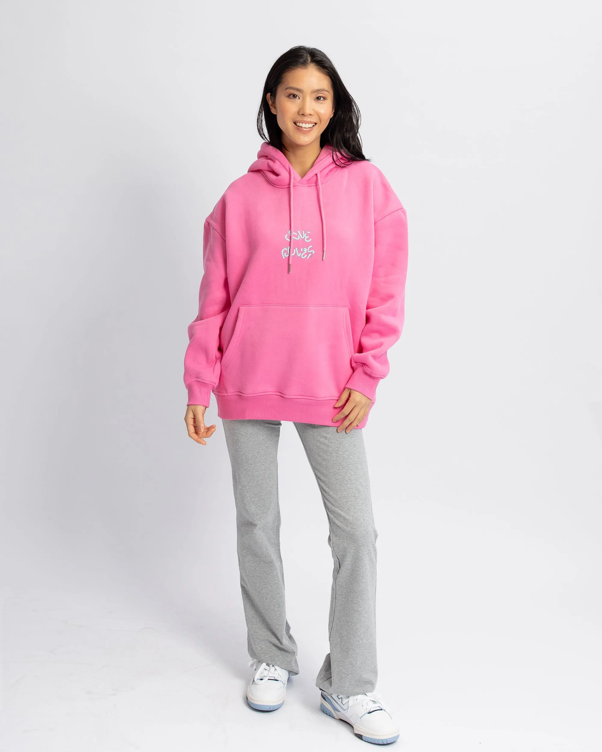 Love Rules Hoodie - Sugar Pink