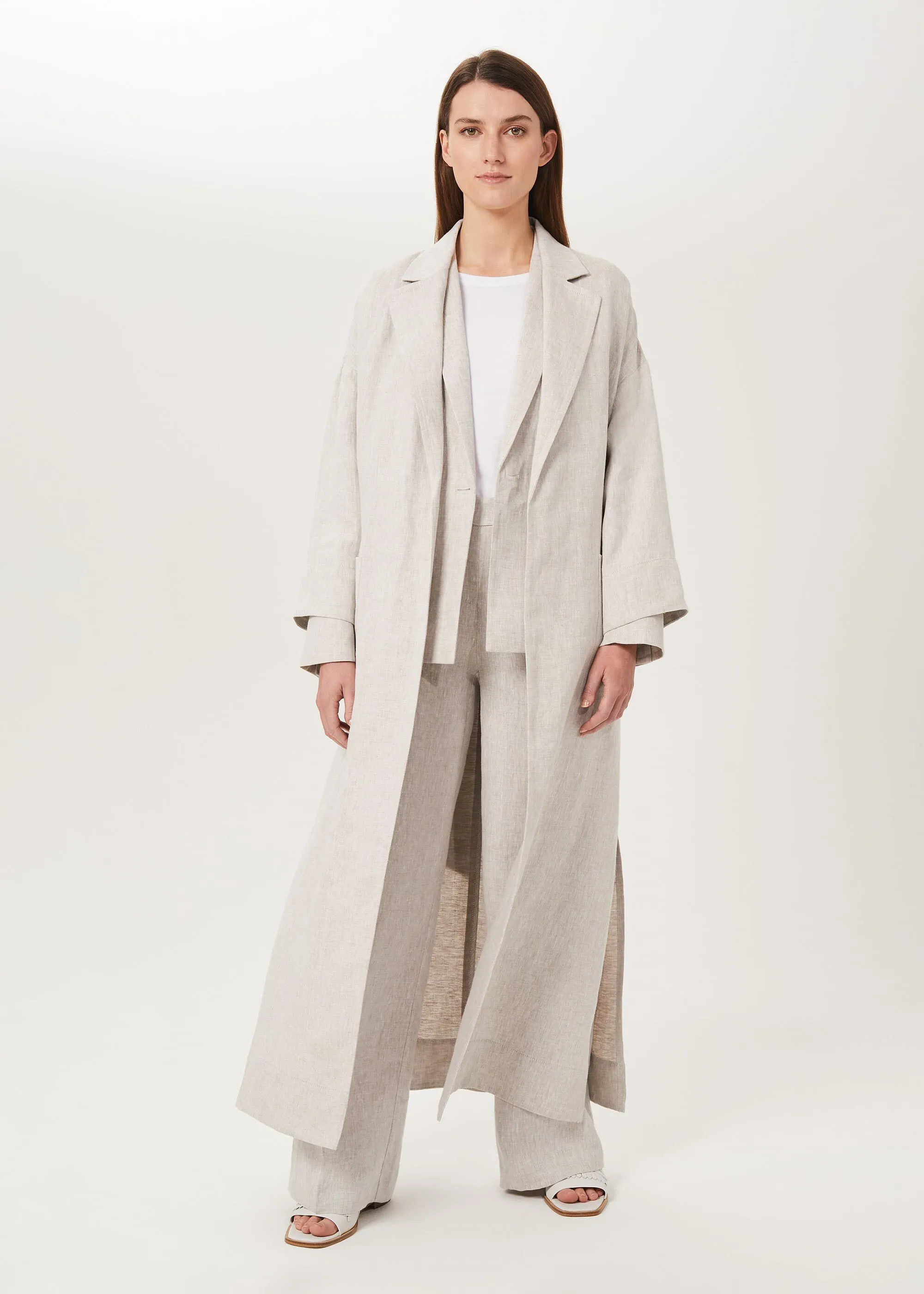 Maeve Linen Double Breasted Blazer 