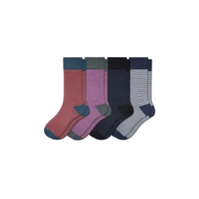 Men's Dress Calf Sock 4-Pack