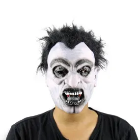 Men's White Cosplay Horror Masks With Big Teeth For Halloween Party