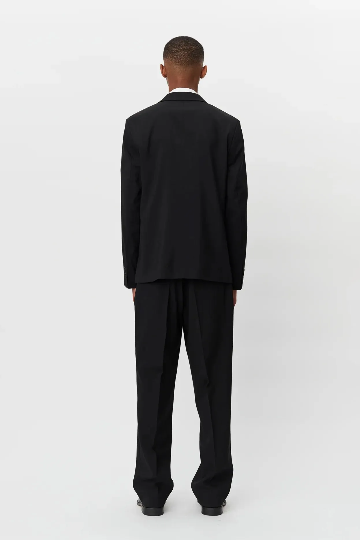 mfpen Single Breasted Blazer Black Wool