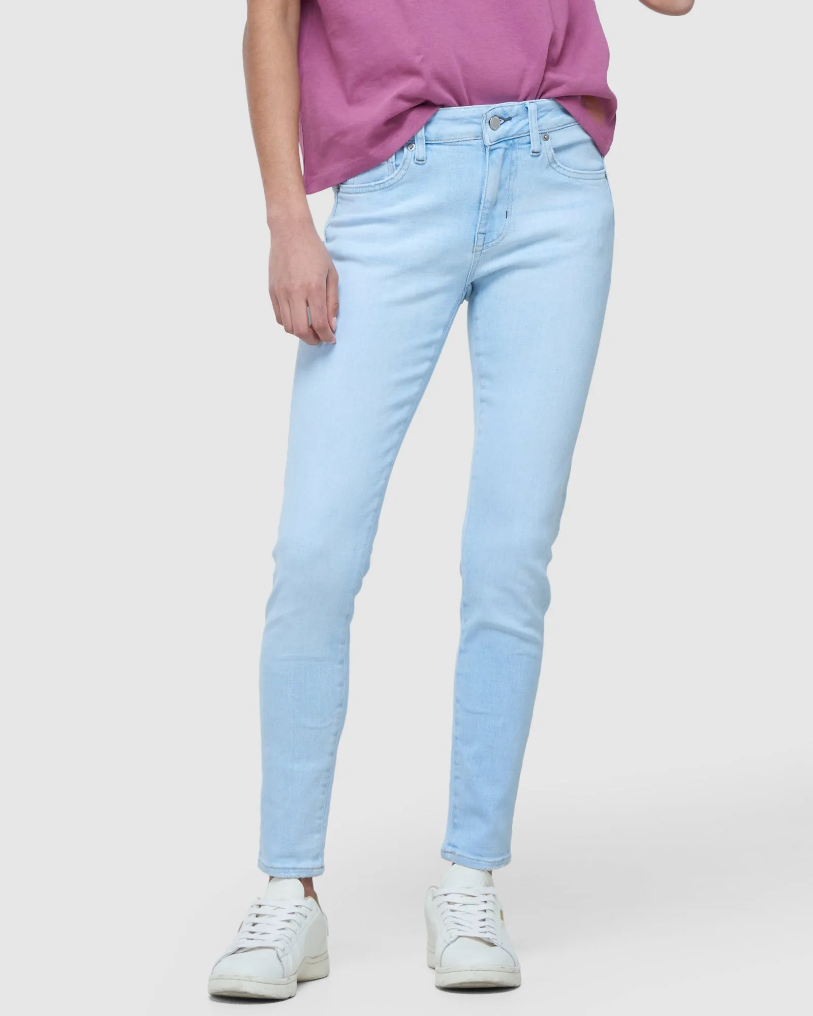 Mid Rise Skinny Jeans | Lighter Indigo Vintage