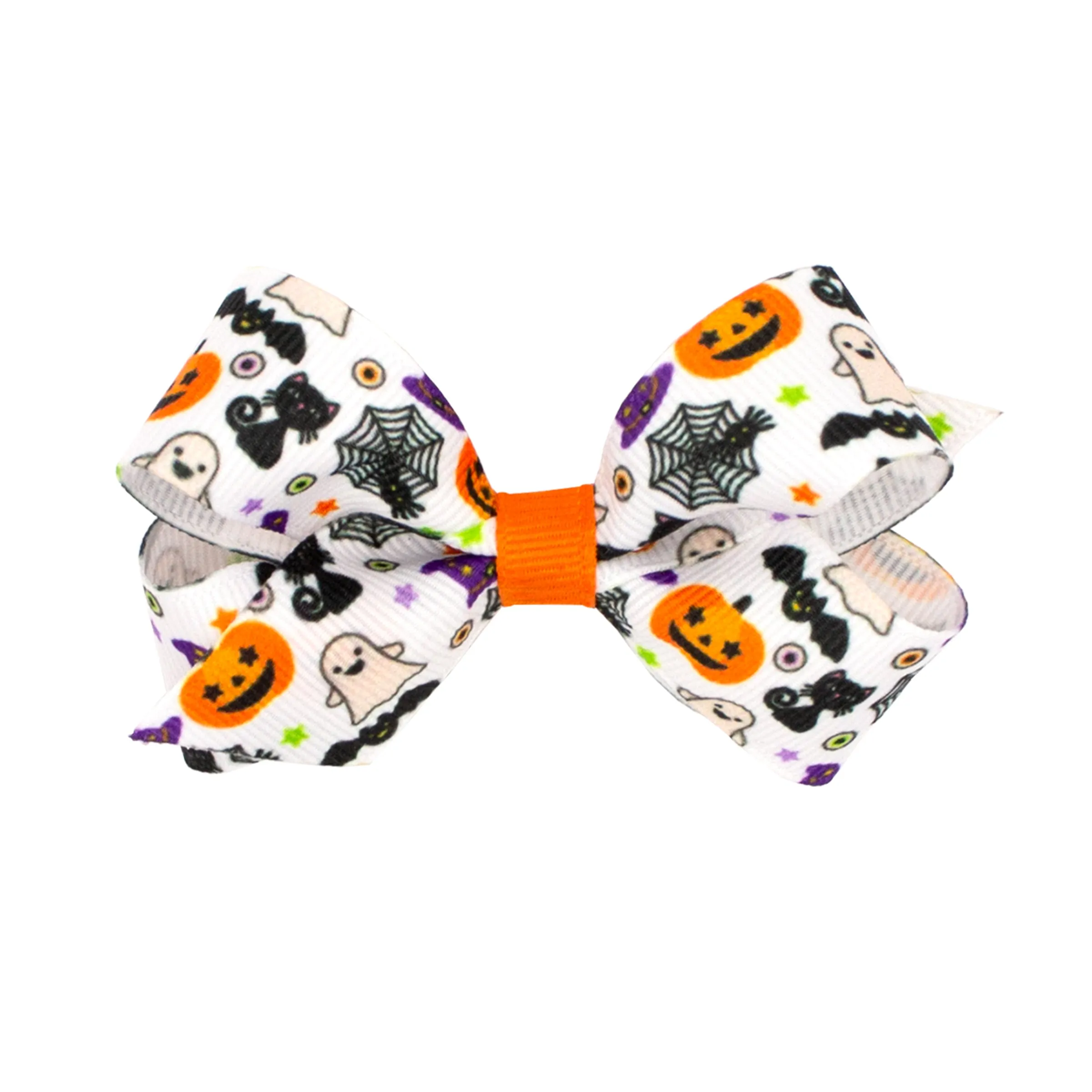 Mini Halloween Print Hair Bow - Halloween Characters