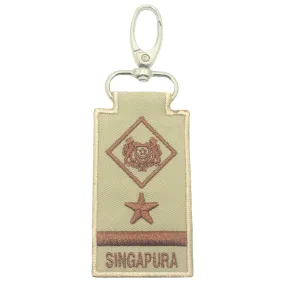 MINI SAF RANK KEYCHAIN - ME8 (KHAKI) (NEW)