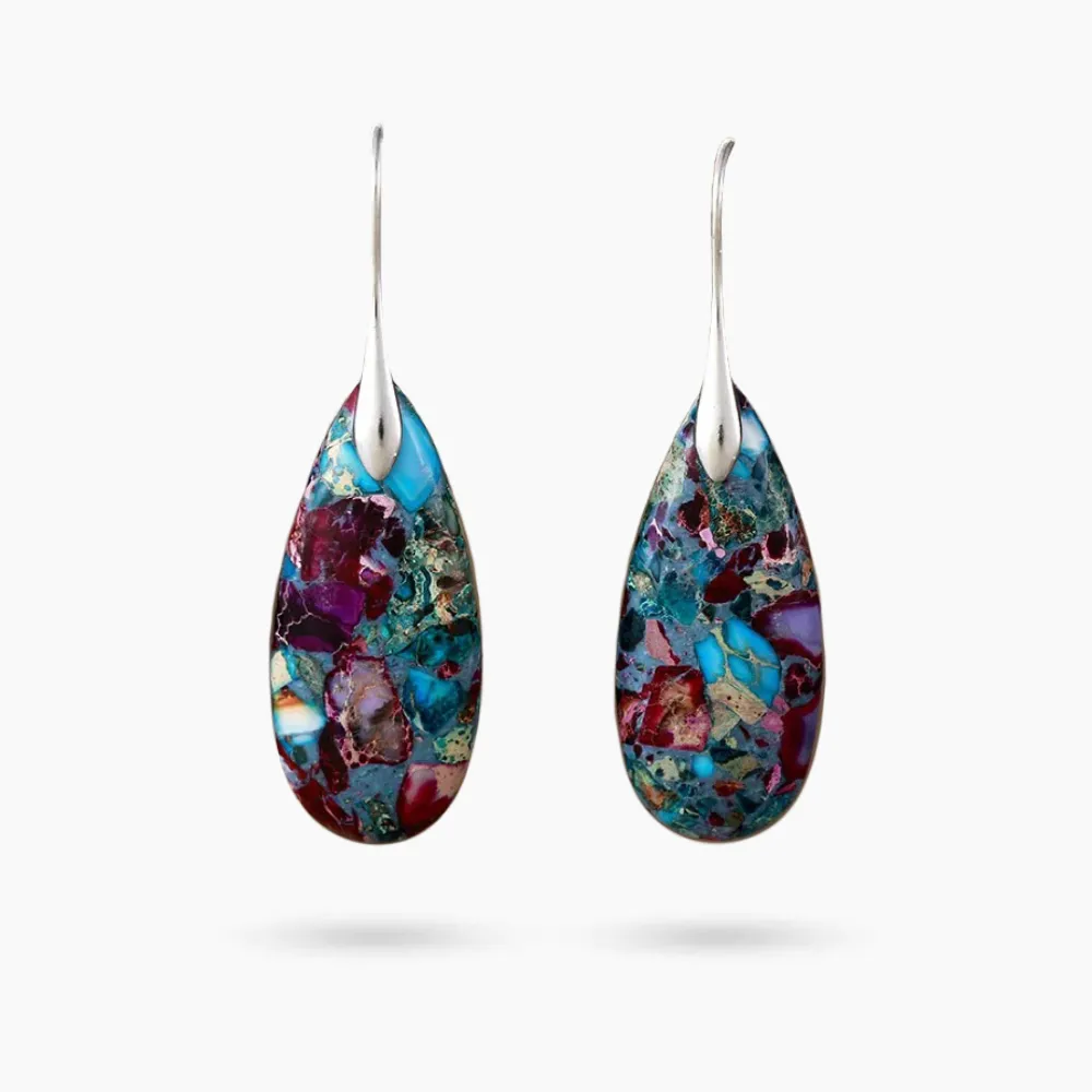 Mystic Depths Jasper Dangle Earrings