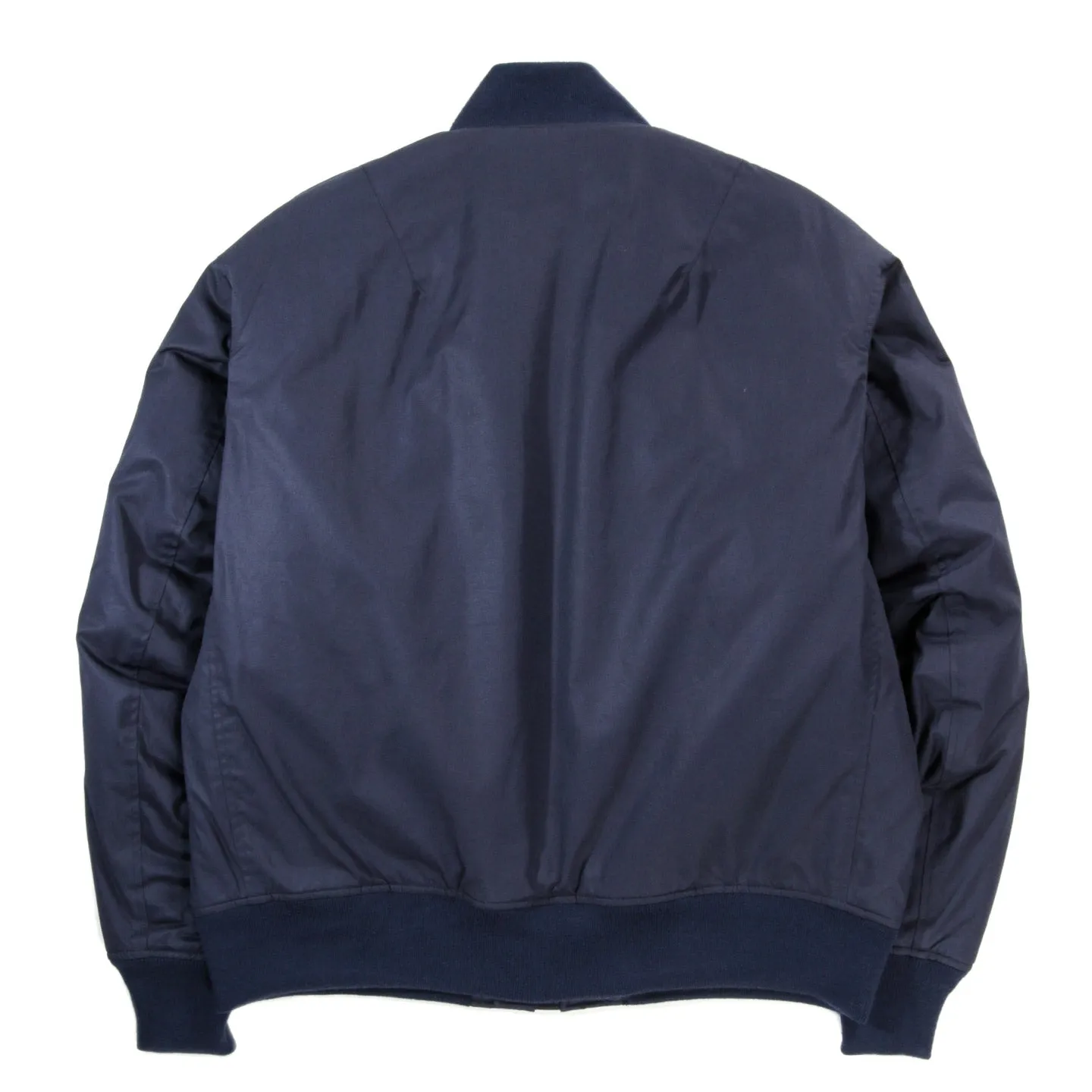 NANAMICA INSULATION VARSITY JACKET NAVY