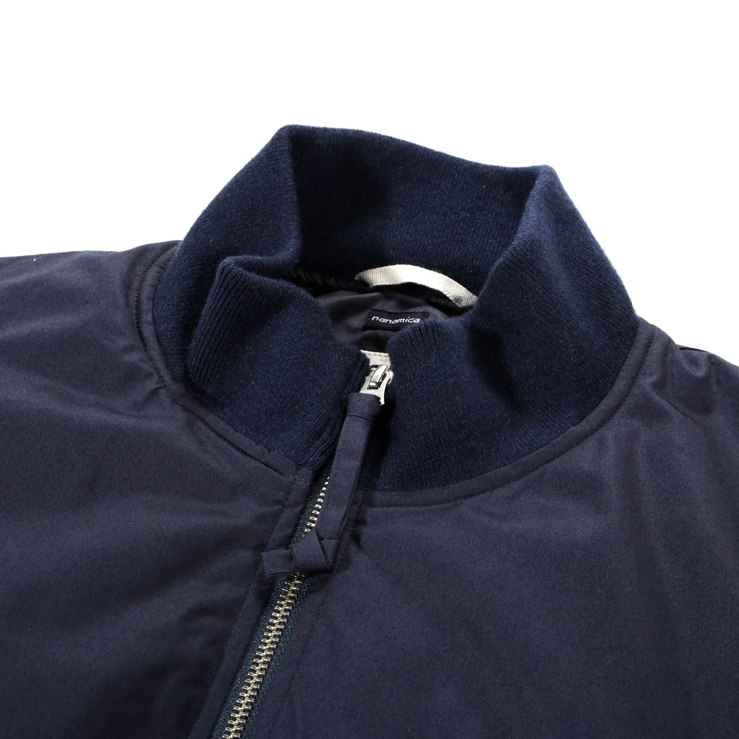 NANAMICA INSULATION VARSITY JACKET NAVY