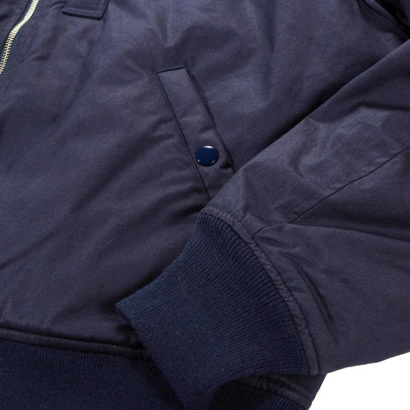 NANAMICA INSULATION VARSITY JACKET NAVY