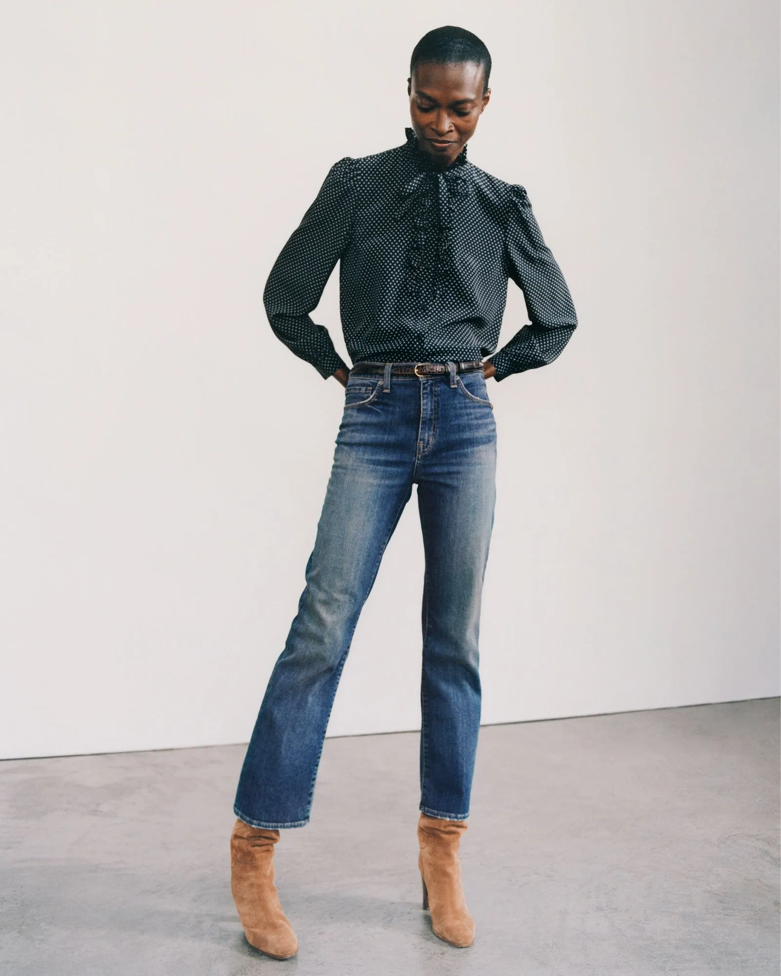 Nili Lotan Boot Cut Jean in Classic Wash