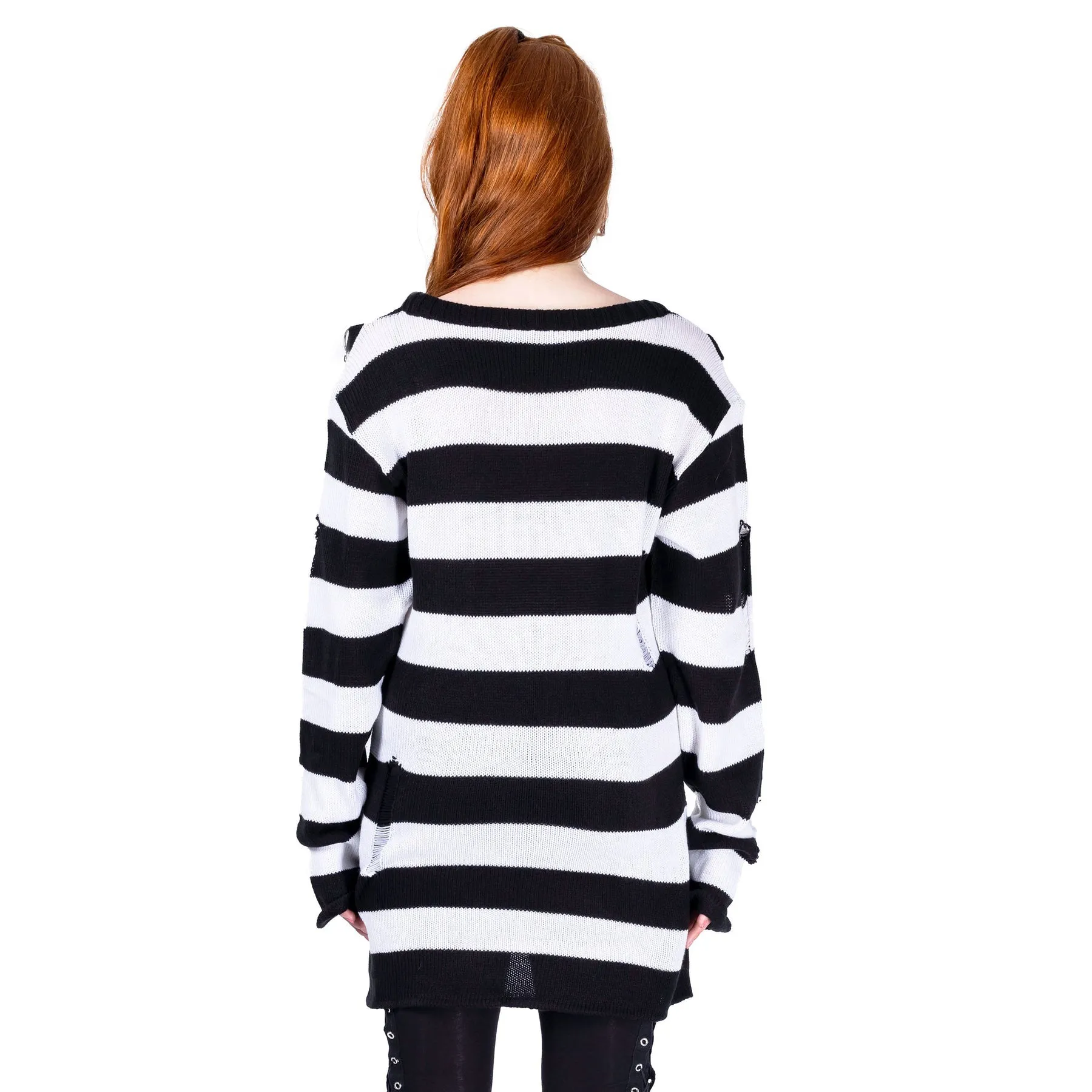 ORIANA JUMPER - BLACK/WHITE