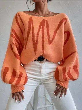 Oversized Balloon Sleeve Sweater