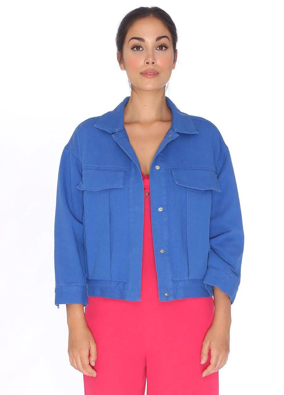 Pepaloves Canvas Jacket in Blue