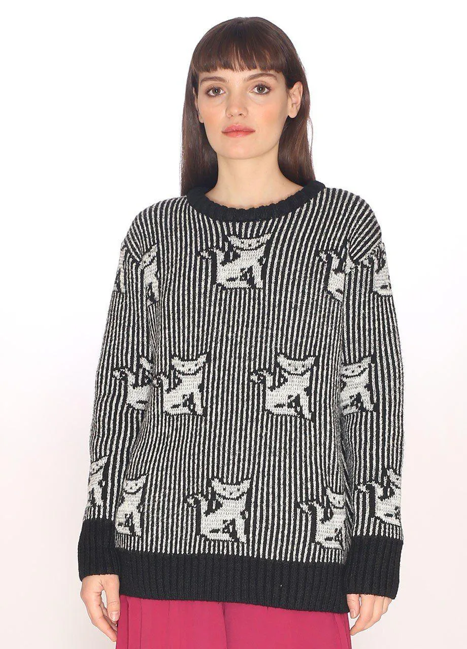 Pepaloves Cats Sweater in Black