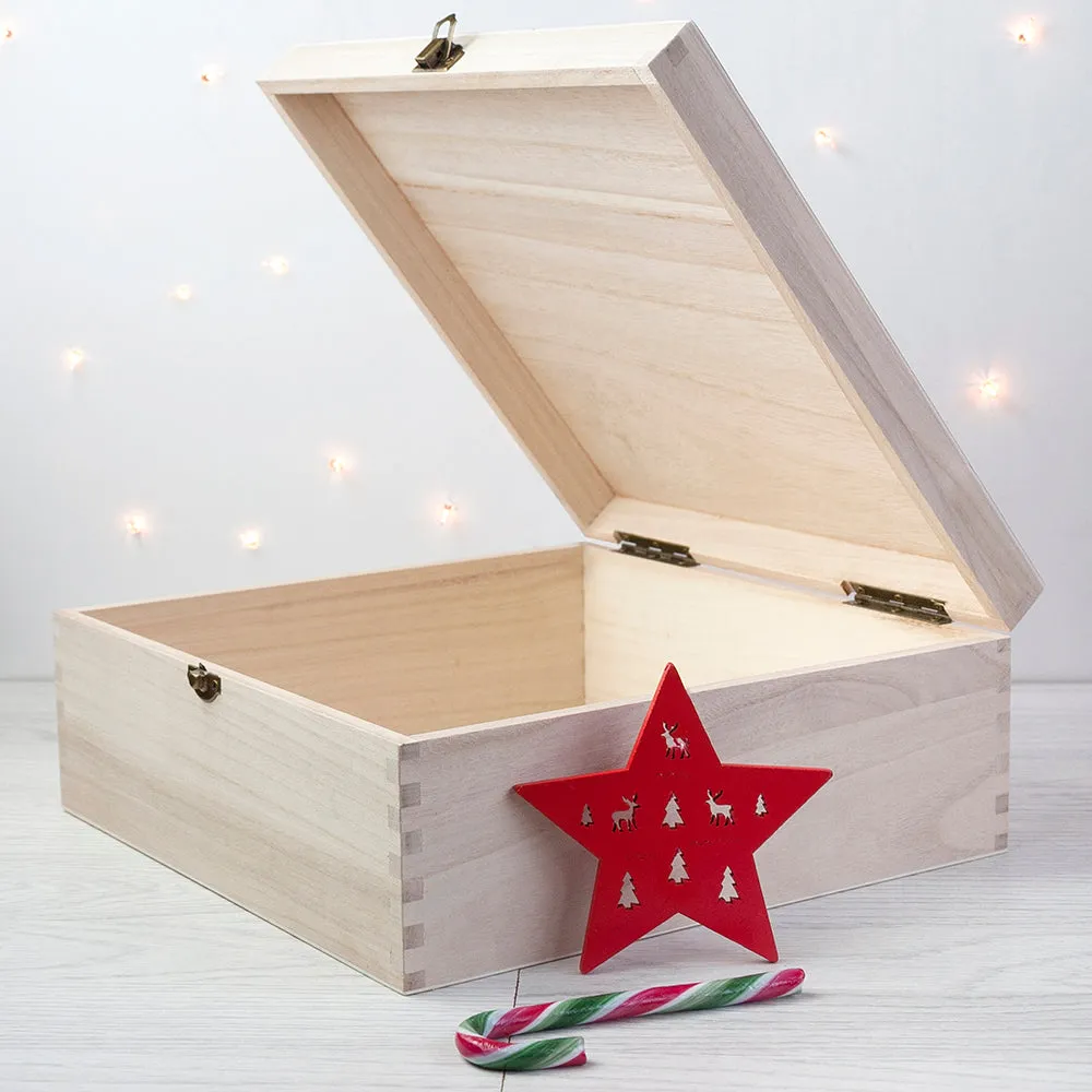 Personalised Minimalist Engraved Christmas Box