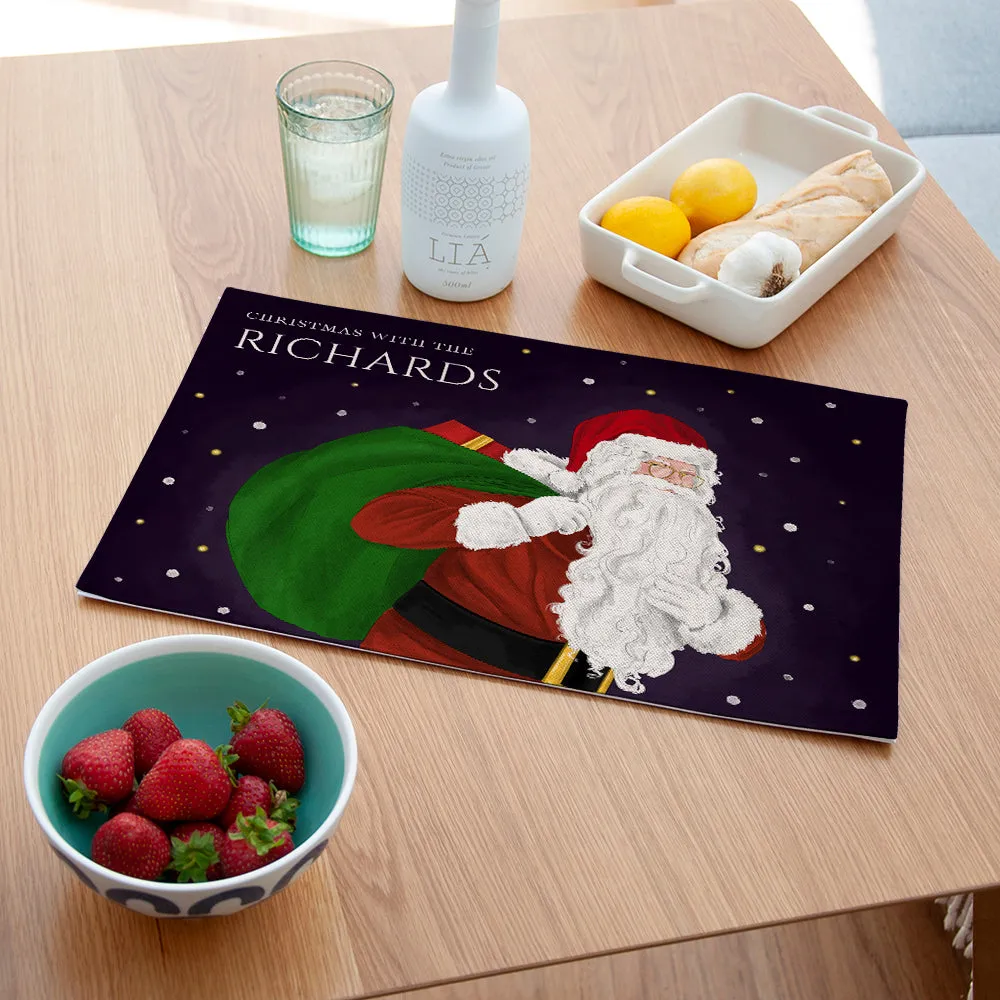 Personalised Traditional Santa Placemat