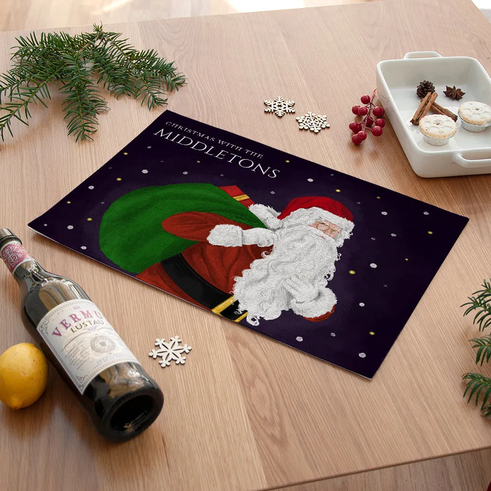 Personalised Traditional Santa Placemat