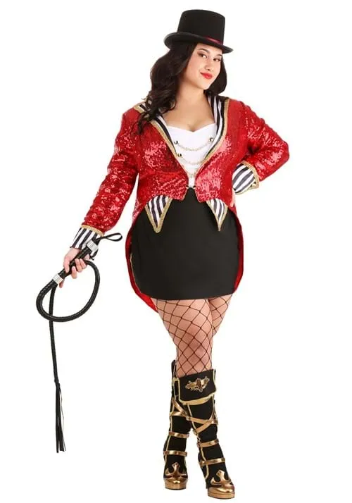 Plus Size Sexy Sequin Ringmaster Costume | Ringmaster Costumes