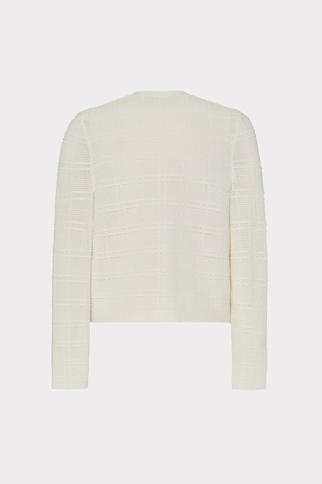 Pointelle Textured Knit Jacket