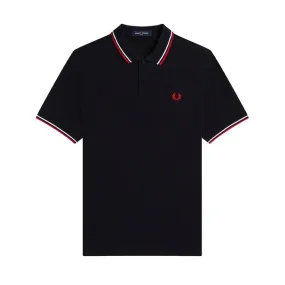 POLO TWIN TIPPED Man Navy White