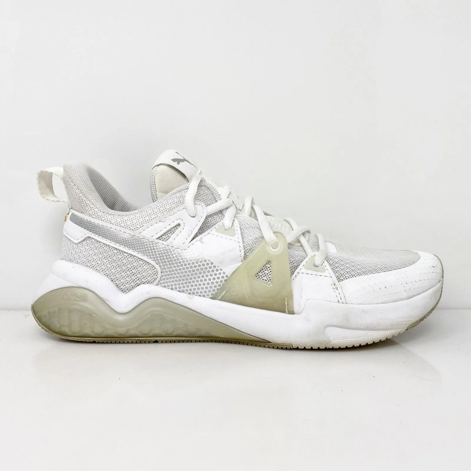 Puma Womens Cell Fraction 194362-02 White Running Shoes Sneakers Size 6