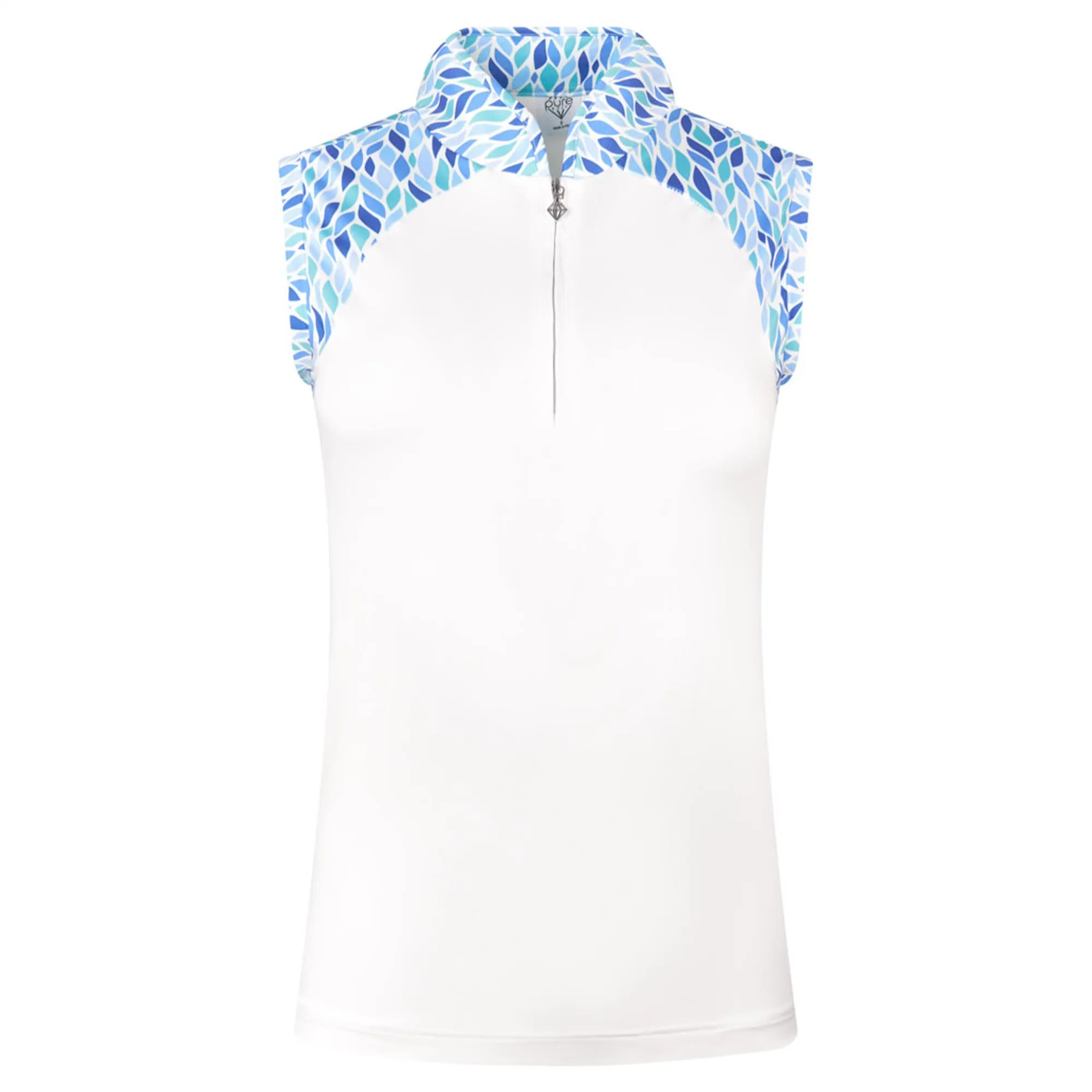 Pure Golf Freda Ladies Sleeveless Golf Polo Shirt Willow